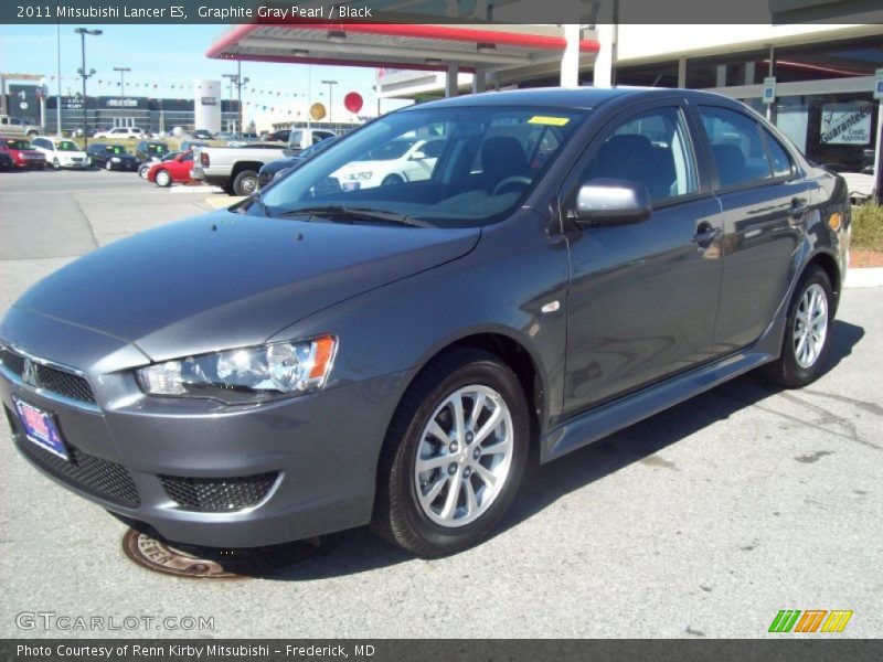 Graphite Gray Pearl / Black 2011 Mitsubishi Lancer ES