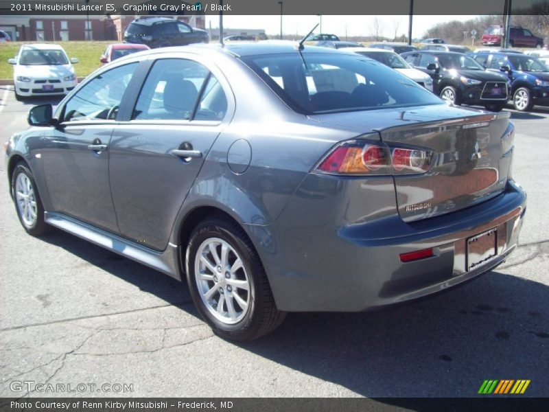 Graphite Gray Pearl / Black 2011 Mitsubishi Lancer ES