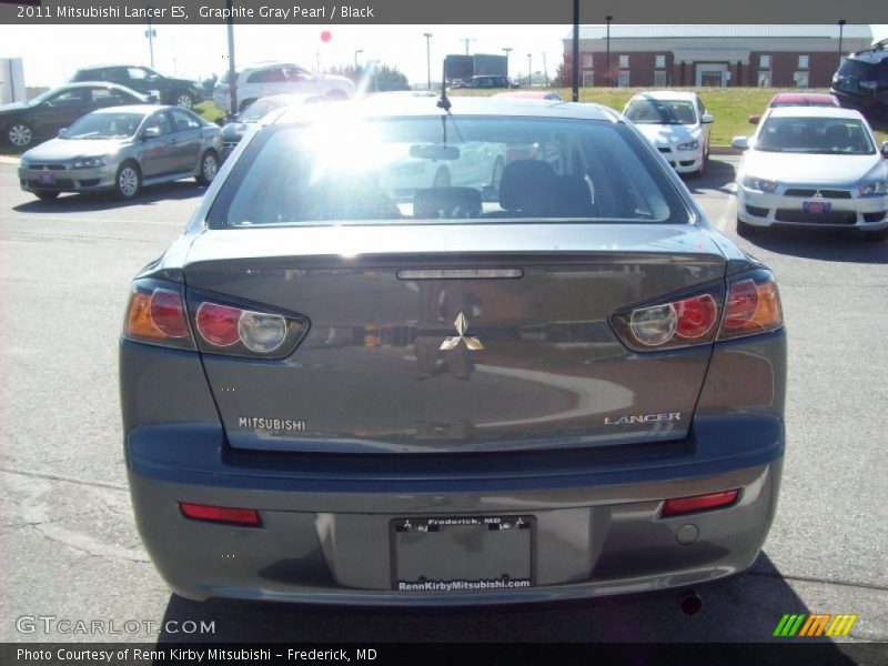 Graphite Gray Pearl / Black 2011 Mitsubishi Lancer ES