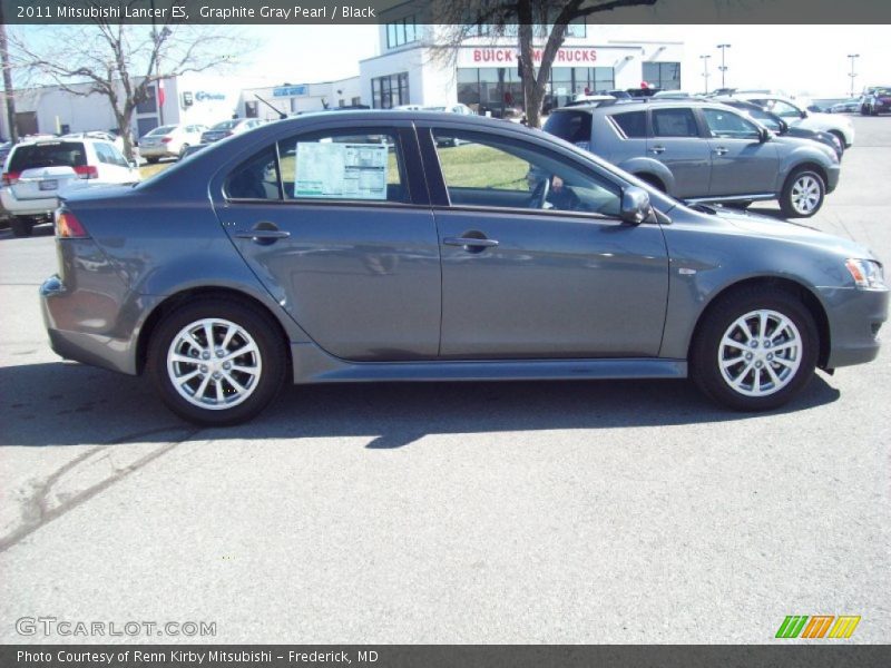 Graphite Gray Pearl / Black 2011 Mitsubishi Lancer ES