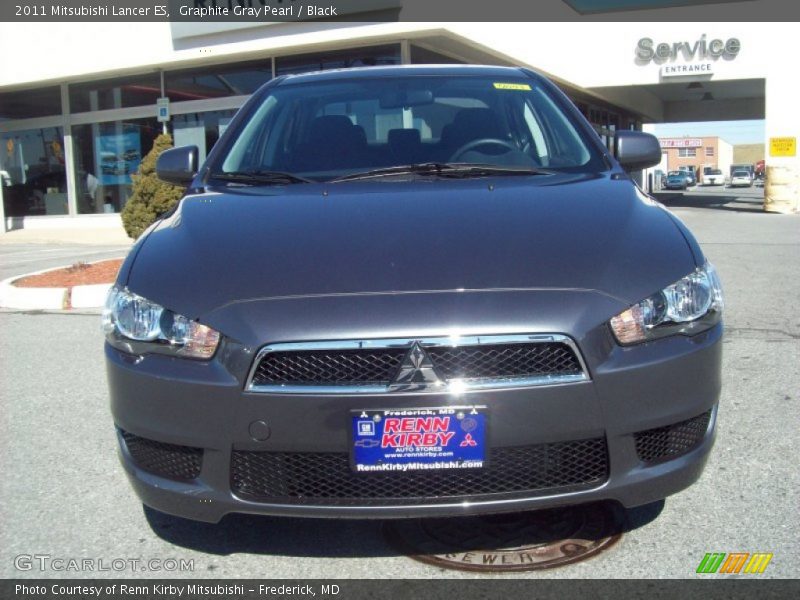 Graphite Gray Pearl / Black 2011 Mitsubishi Lancer ES
