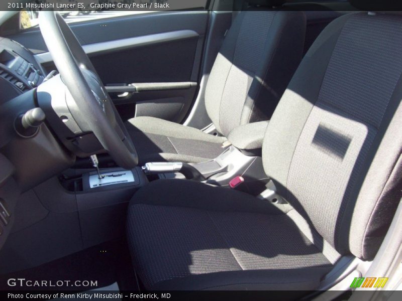 Graphite Gray Pearl / Black 2011 Mitsubishi Lancer ES