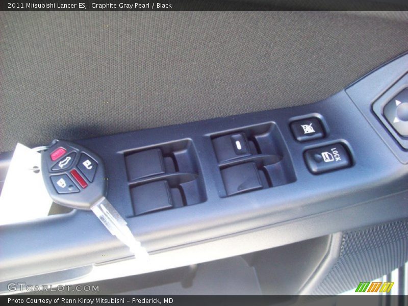 Graphite Gray Pearl / Black 2011 Mitsubishi Lancer ES
