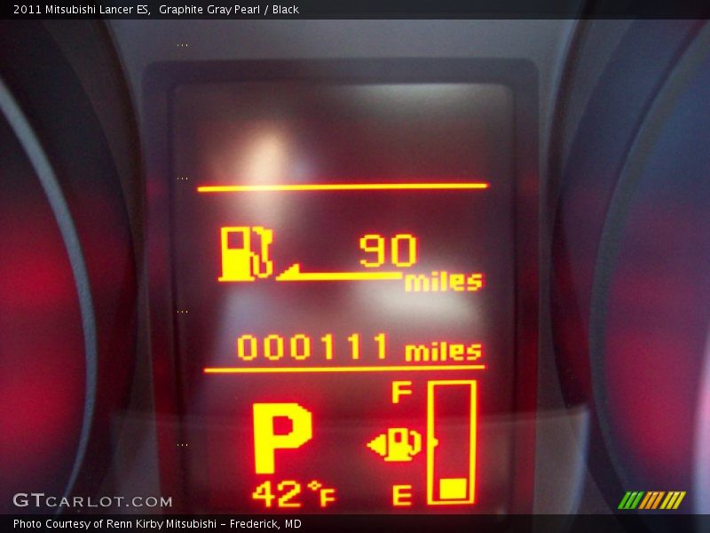 Graphite Gray Pearl / Black 2011 Mitsubishi Lancer ES