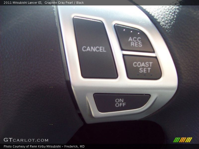 Graphite Gray Pearl / Black 2011 Mitsubishi Lancer ES