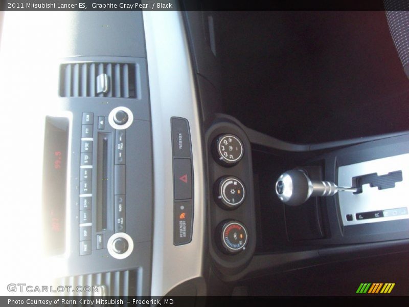 Graphite Gray Pearl / Black 2011 Mitsubishi Lancer ES