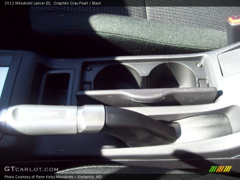 Graphite Gray Pearl / Black 2011 Mitsubishi Lancer ES