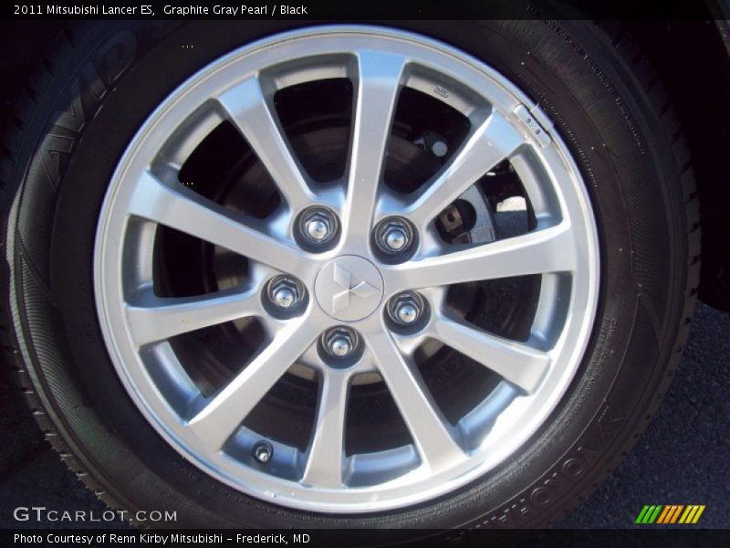 Graphite Gray Pearl / Black 2011 Mitsubishi Lancer ES