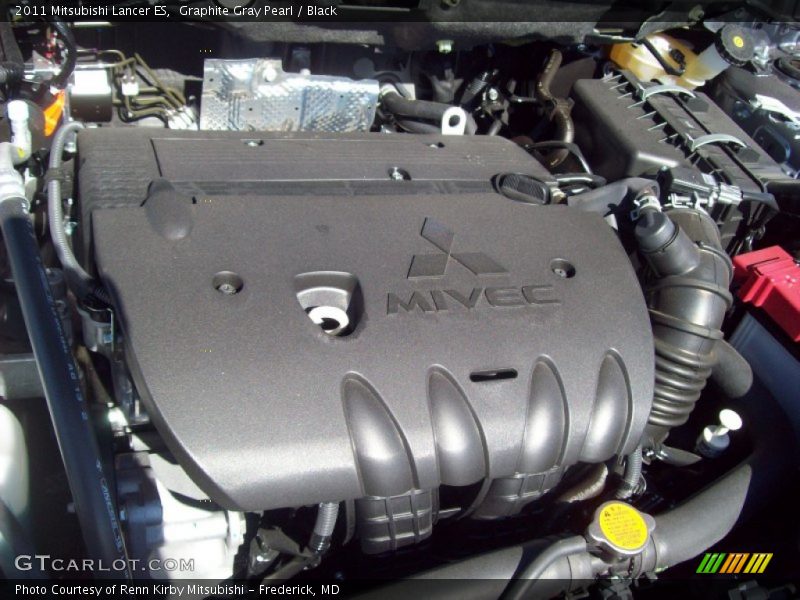 Graphite Gray Pearl / Black 2011 Mitsubishi Lancer ES