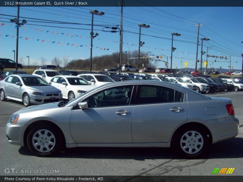 Quick Silver / Black 2012 Mitsubishi Galant ES