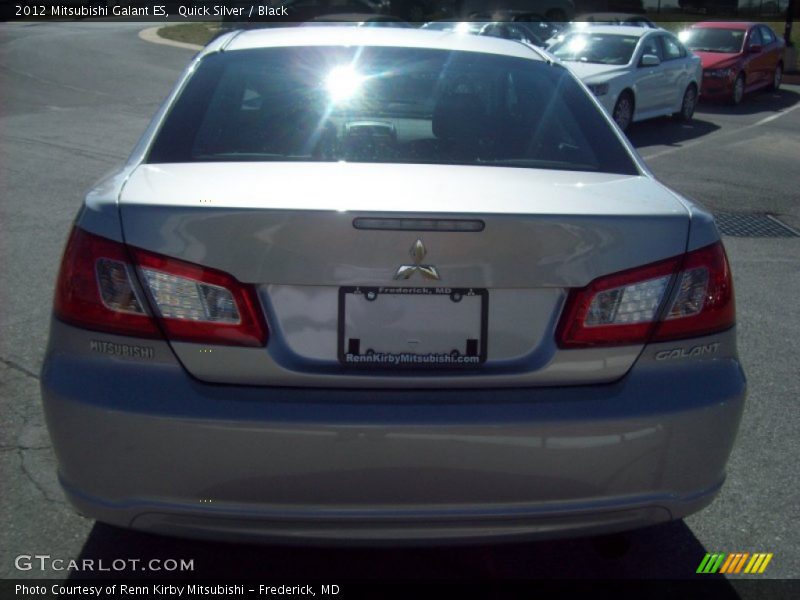 Quick Silver / Black 2012 Mitsubishi Galant ES