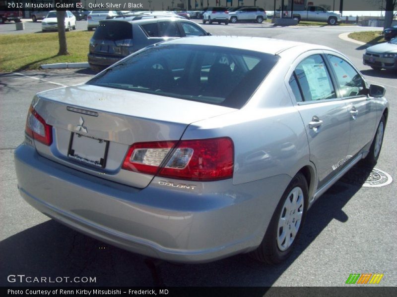 Quick Silver / Black 2012 Mitsubishi Galant ES
