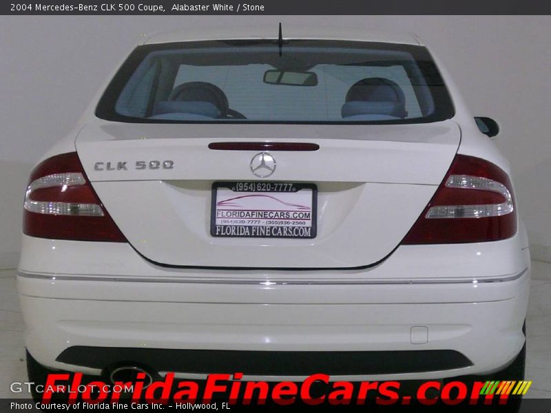 Alabaster White / Stone 2004 Mercedes-Benz CLK 500 Coupe