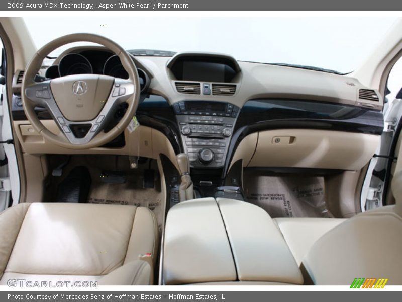 Aspen White Pearl / Parchment 2009 Acura MDX Technology