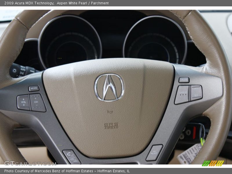 Aspen White Pearl / Parchment 2009 Acura MDX Technology
