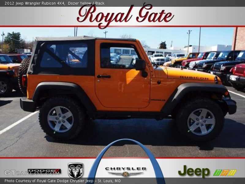 Dozer Yellow / Black 2012 Jeep Wrangler Rubicon 4X4
