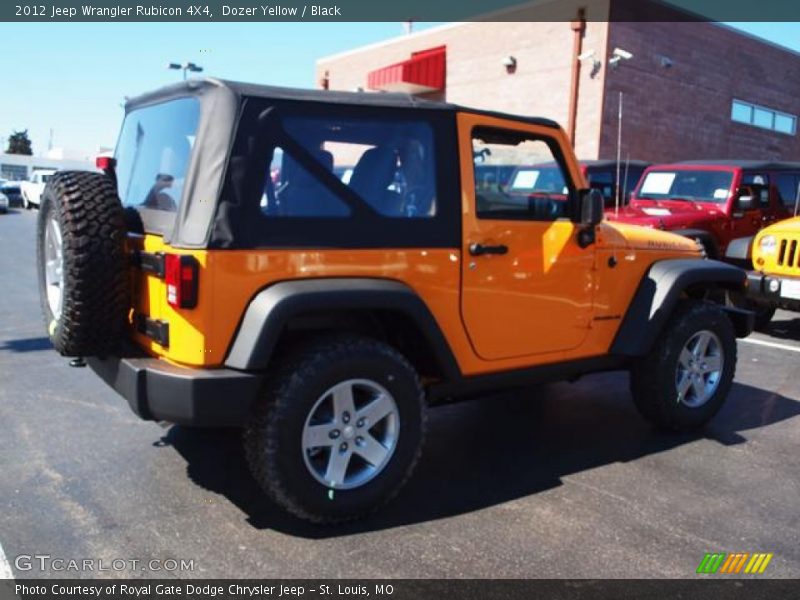 Dozer Yellow / Black 2012 Jeep Wrangler Rubicon 4X4