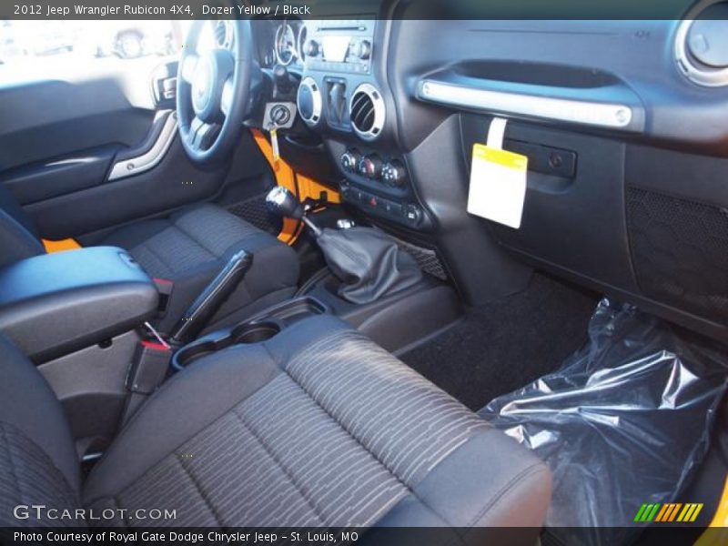 Dozer Yellow / Black 2012 Jeep Wrangler Rubicon 4X4