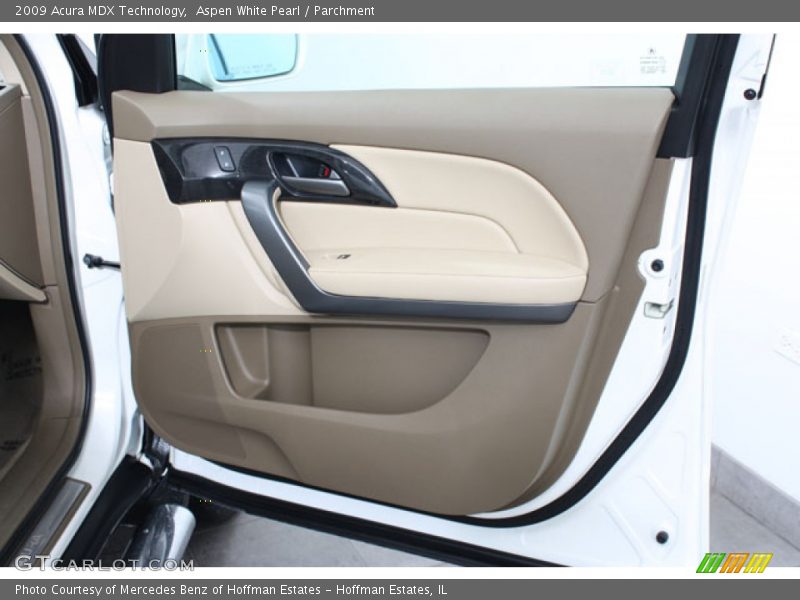 Aspen White Pearl / Parchment 2009 Acura MDX Technology
