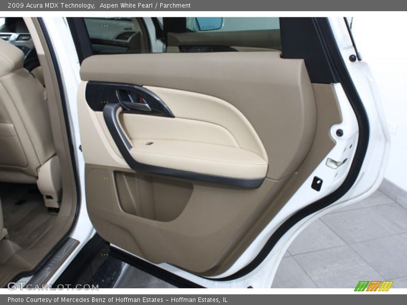 Aspen White Pearl / Parchment 2009 Acura MDX Technology