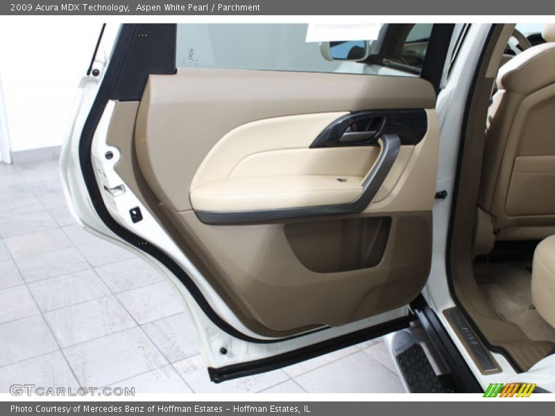 Aspen White Pearl / Parchment 2009 Acura MDX Technology