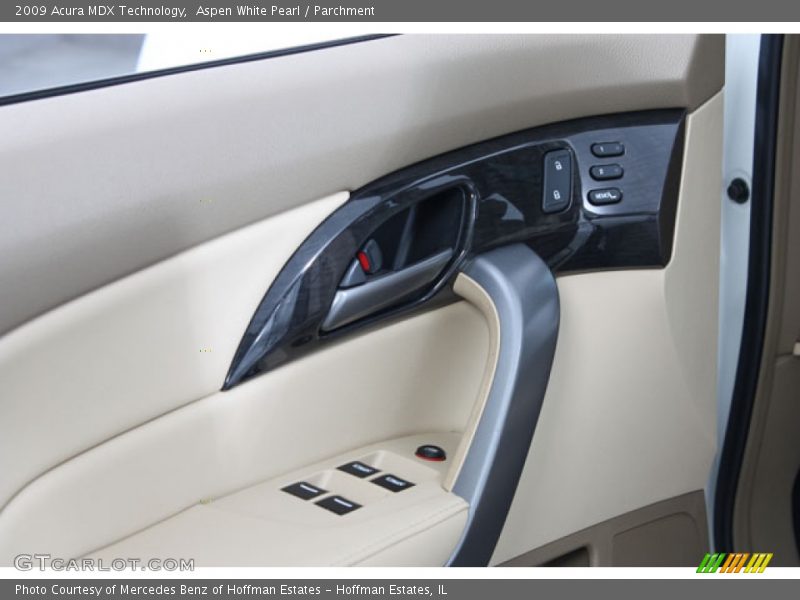 Aspen White Pearl / Parchment 2009 Acura MDX Technology
