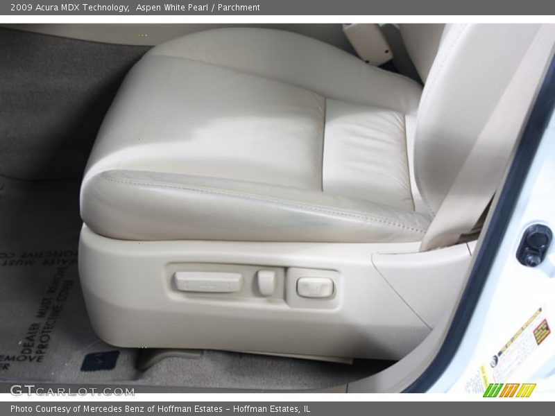 Aspen White Pearl / Parchment 2009 Acura MDX Technology