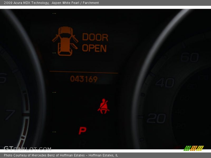 Aspen White Pearl / Parchment 2009 Acura MDX Technology