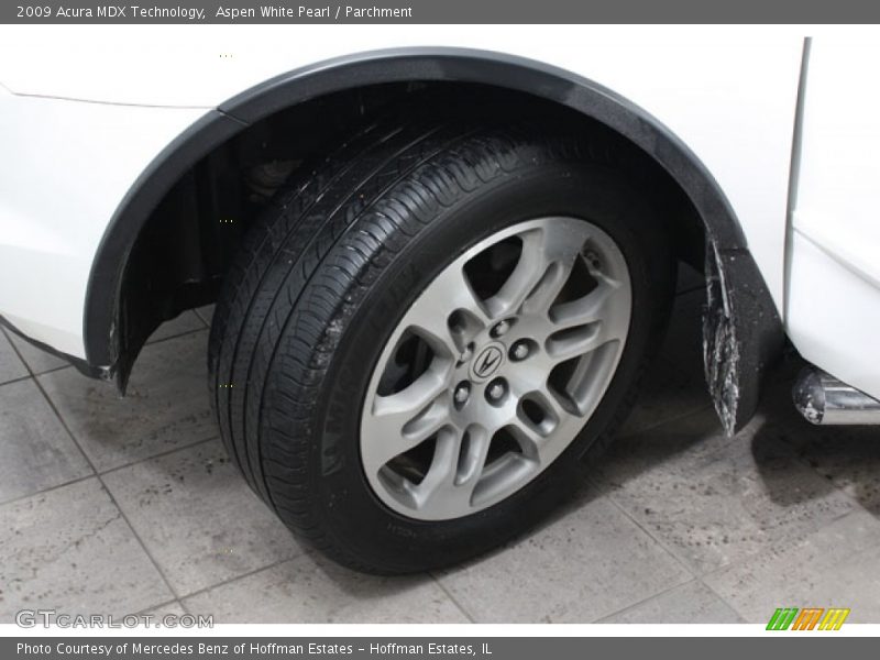 Aspen White Pearl / Parchment 2009 Acura MDX Technology