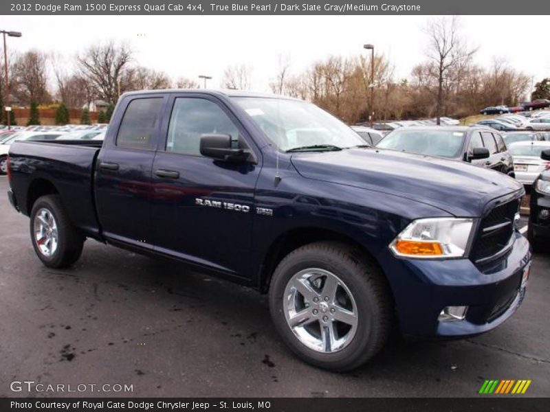  2012 Ram 1500 Express Quad Cab 4x4 True Blue Pearl