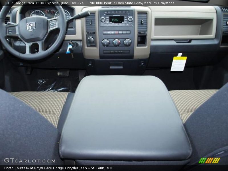 True Blue Pearl / Dark Slate Gray/Medium Graystone 2012 Dodge Ram 1500 Express Quad Cab 4x4