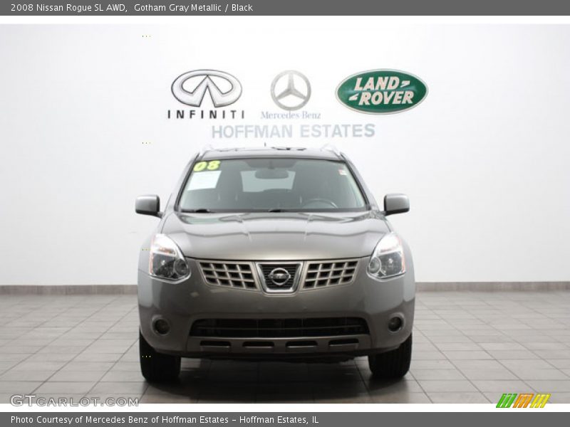 Gotham Gray Metallic / Black 2008 Nissan Rogue SL AWD