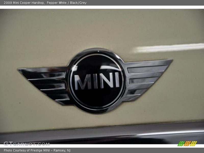 Pepper White / Black/Grey 2009 Mini Cooper Hardtop