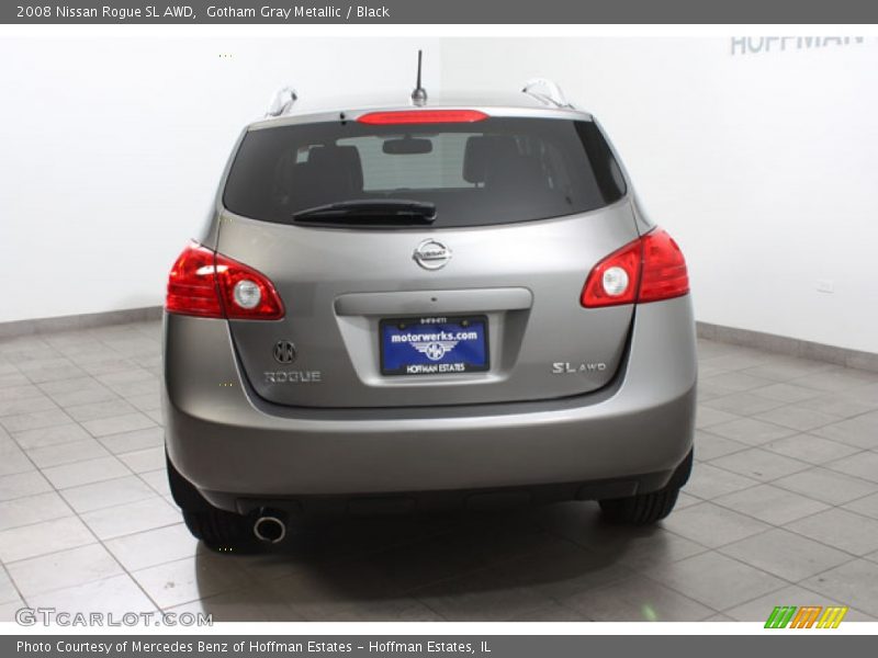 Gotham Gray Metallic / Black 2008 Nissan Rogue SL AWD