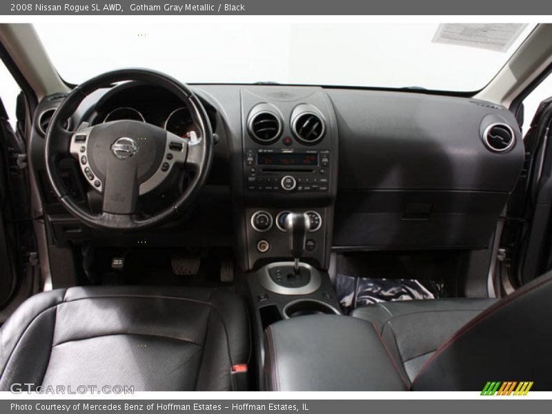 Gotham Gray Metallic / Black 2008 Nissan Rogue SL AWD
