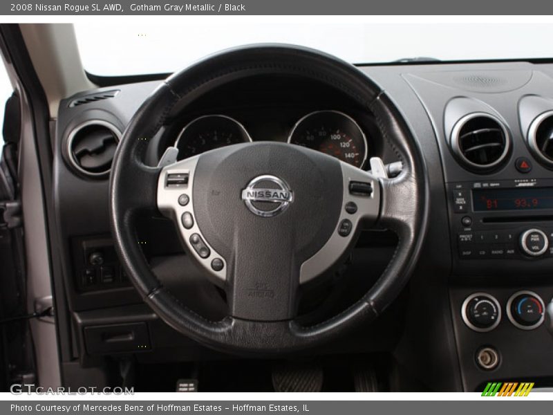 Gotham Gray Metallic / Black 2008 Nissan Rogue SL AWD