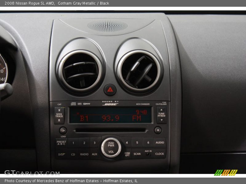 Gotham Gray Metallic / Black 2008 Nissan Rogue SL AWD
