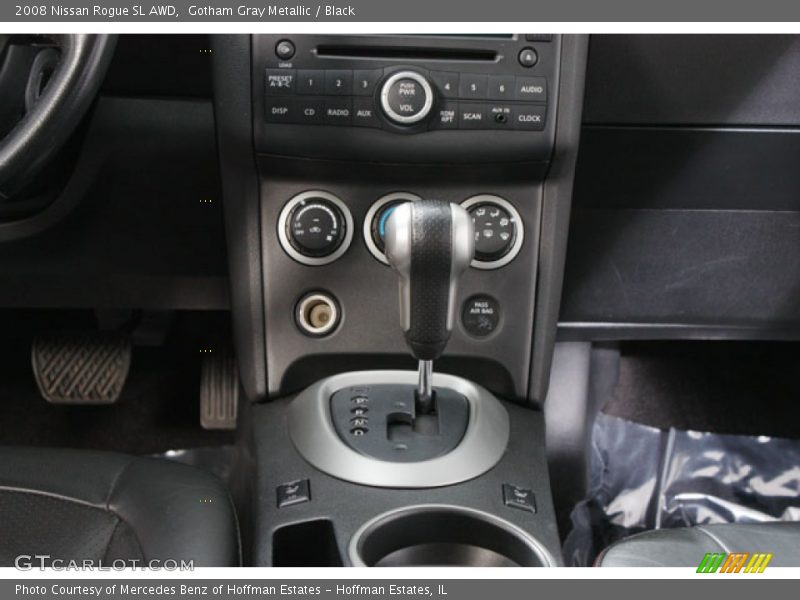 Gotham Gray Metallic / Black 2008 Nissan Rogue SL AWD