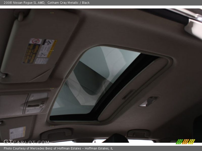 Gotham Gray Metallic / Black 2008 Nissan Rogue SL AWD