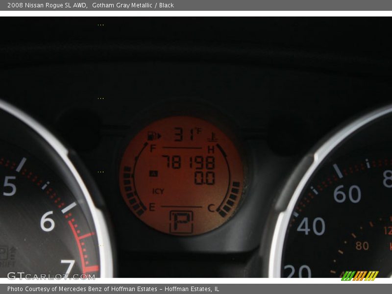 Gotham Gray Metallic / Black 2008 Nissan Rogue SL AWD