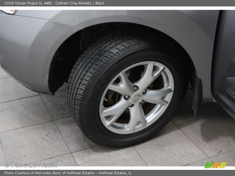 Gotham Gray Metallic / Black 2008 Nissan Rogue SL AWD