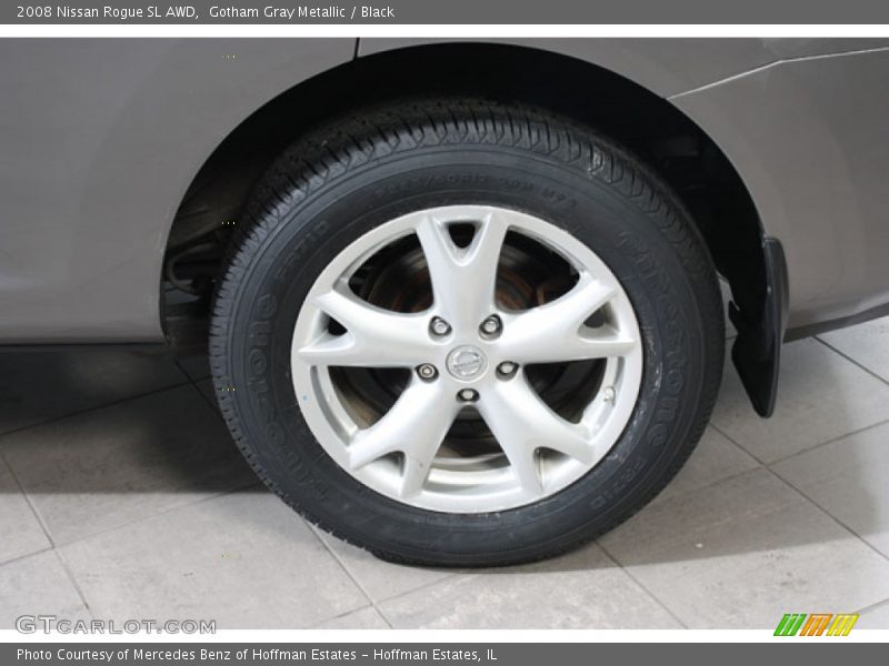 Gotham Gray Metallic / Black 2008 Nissan Rogue SL AWD