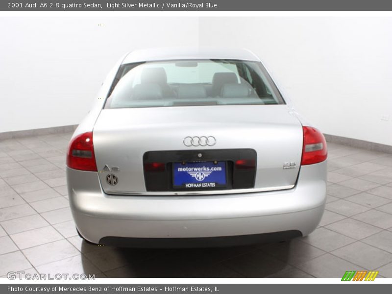 Light Silver Metallic / Vanilla/Royal Blue 2001 Audi A6 2.8 quattro Sedan