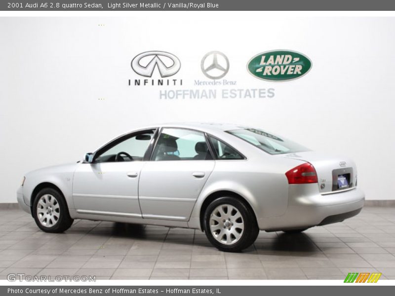Light Silver Metallic / Vanilla/Royal Blue 2001 Audi A6 2.8 quattro Sedan