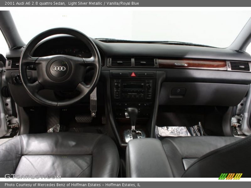 Light Silver Metallic / Vanilla/Royal Blue 2001 Audi A6 2.8 quattro Sedan