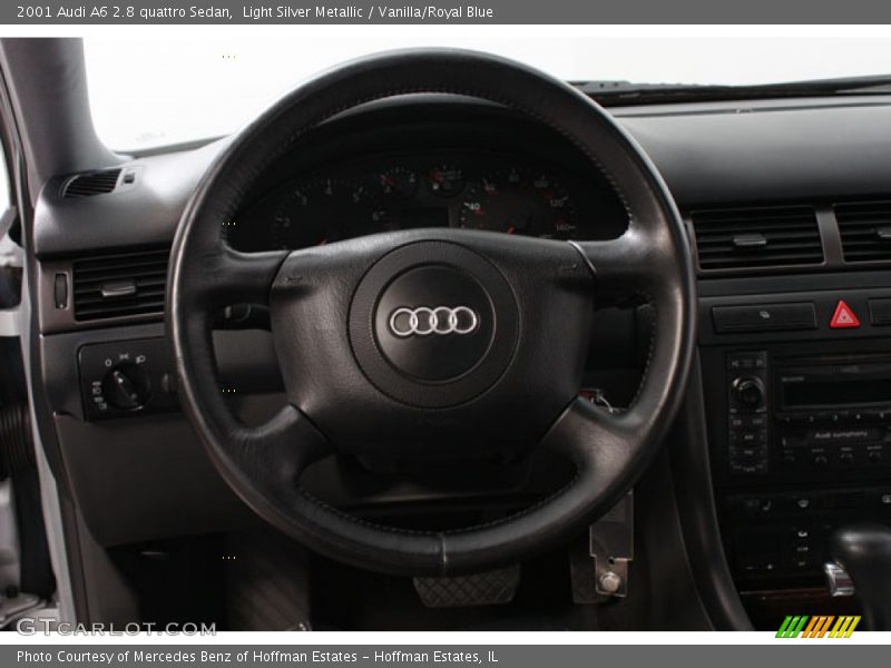 Light Silver Metallic / Vanilla/Royal Blue 2001 Audi A6 2.8 quattro Sedan