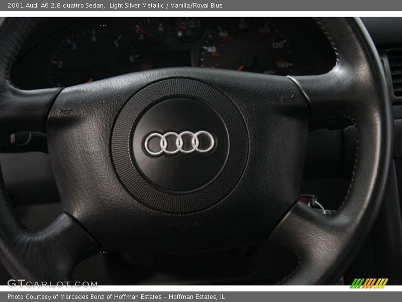 Light Silver Metallic / Vanilla/Royal Blue 2001 Audi A6 2.8 quattro Sedan
