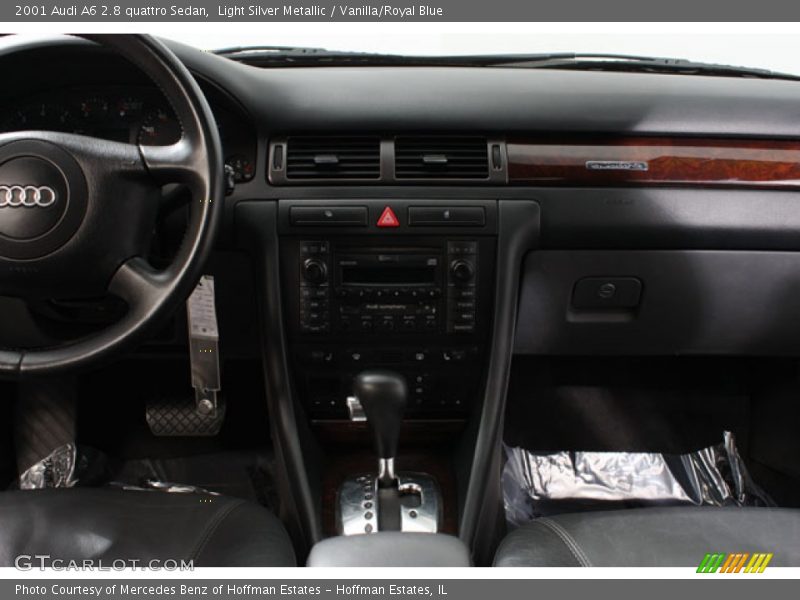 Light Silver Metallic / Vanilla/Royal Blue 2001 Audi A6 2.8 quattro Sedan