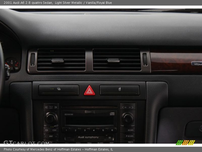 Light Silver Metallic / Vanilla/Royal Blue 2001 Audi A6 2.8 quattro Sedan