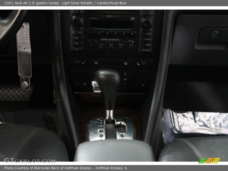 Light Silver Metallic / Vanilla/Royal Blue 2001 Audi A6 2.8 quattro Sedan